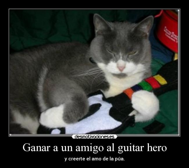 Ganar a un amigo al guitar hero - 