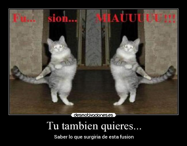 Tu tambien quieres... - Saber lo que surgiria de esta fusion