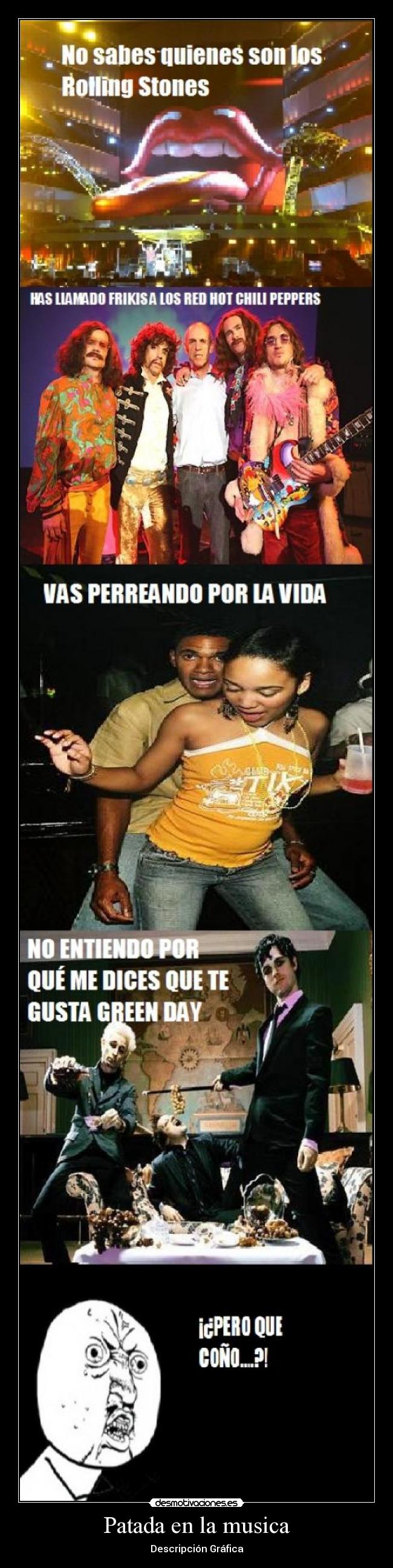 Patada en la musica - Descripción Gráfica