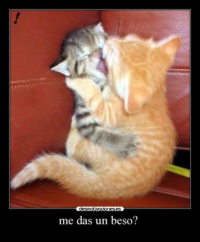 me das un beso? -
