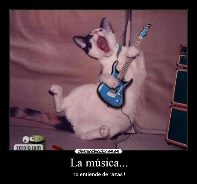 La música... -
