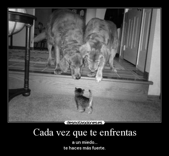 Cada vez que te enfrentas - 