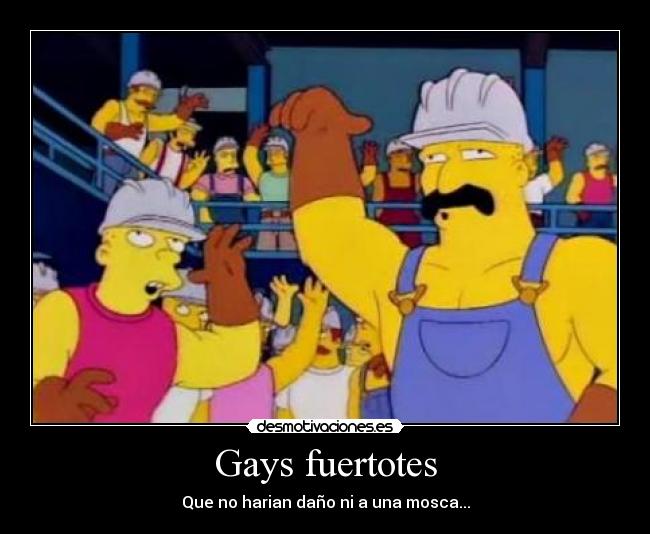 Gays fuertotes - Que no harian daño ni a una mosca...