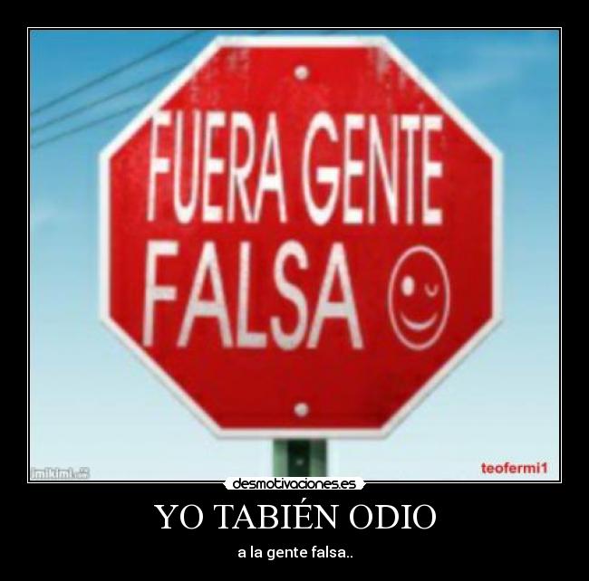 YO TABIÉN ODIO - 