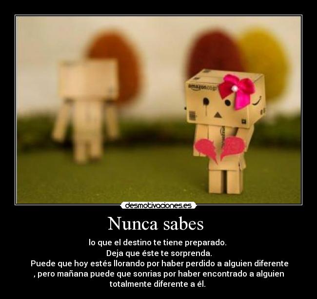 Nunca sabes  - 