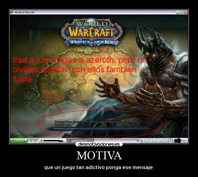 MOTIVA - que un juego tan adictivo ponga ese mensaje