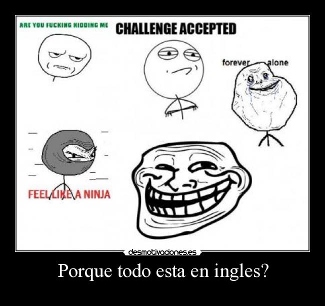 Porque todo esta en ingles? -