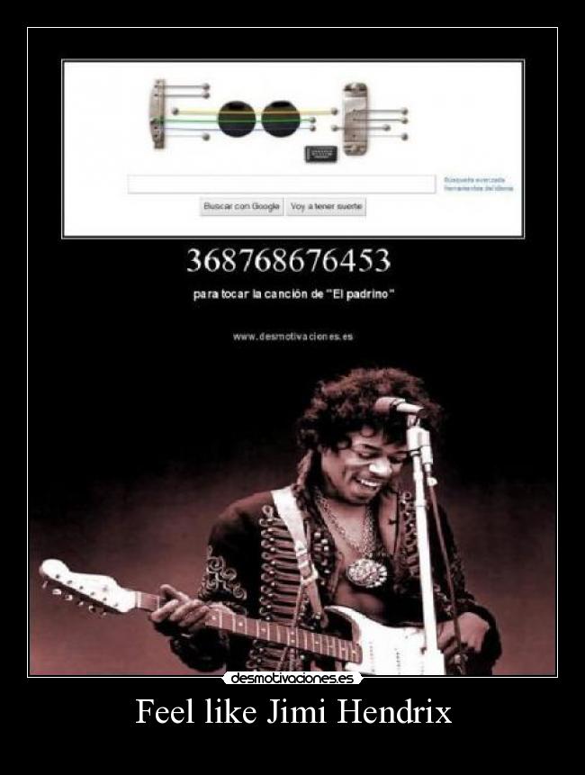 Feel like Jimi Hendrix -