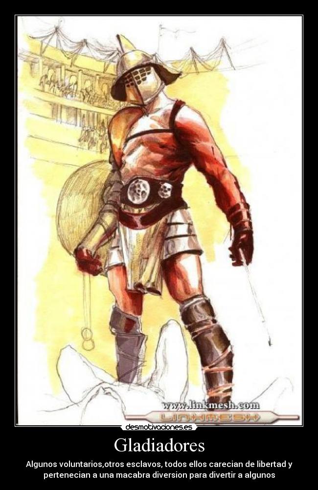 carteles gladiadores desmotivaciones