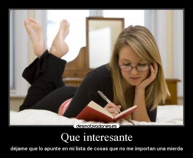 Que interesante -