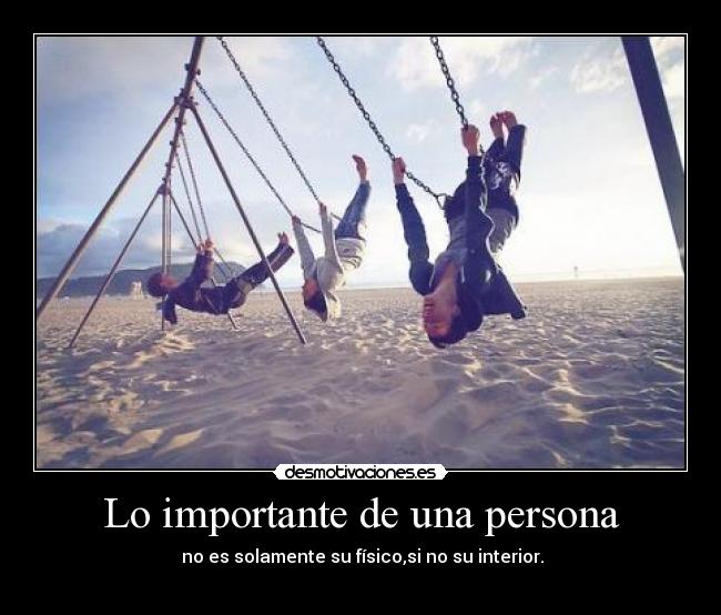 Lo importante de una persona -