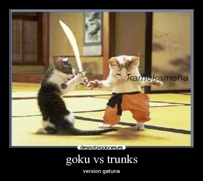 goku vs trunks - 