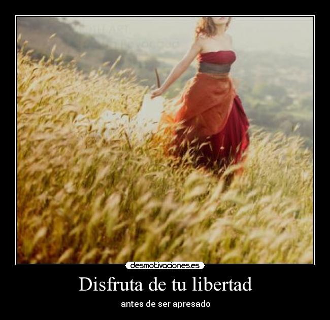 Disfruta de tu libertad - 