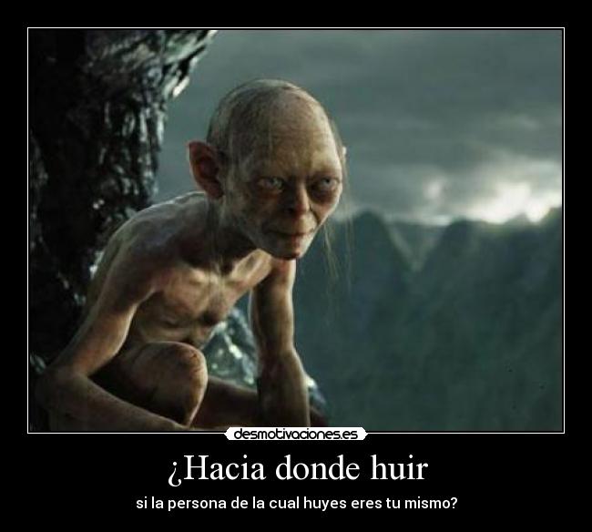 ¿Hacia donde huir -