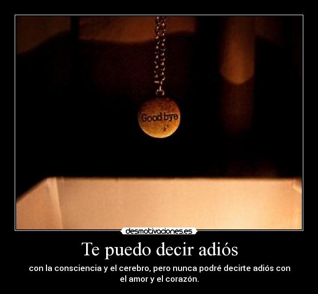 Te puedo decir adiós - 
