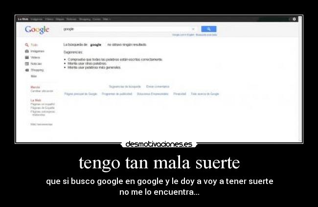 tengo tan mala suerte - 