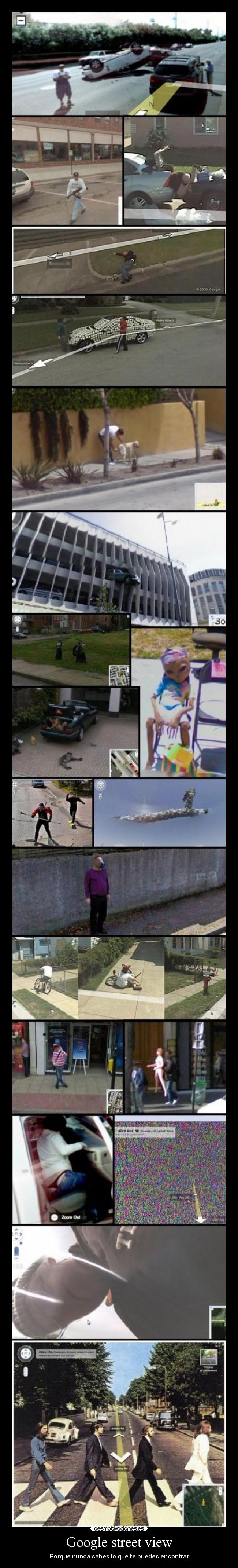 Google street view - Porque nunca sabes lo que te puedes encontrar