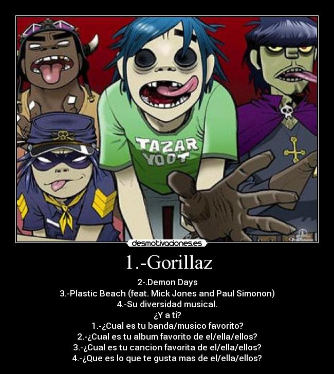 1.-Gorillaz - 