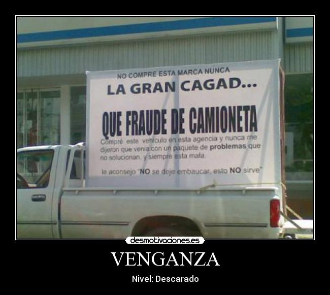 VENGANZA - Nivel: Descarado