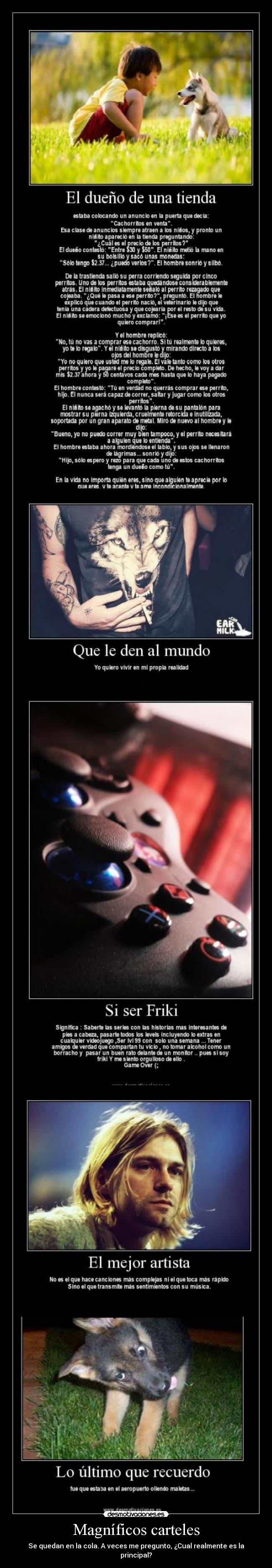 carteles magnificos carteles quedan cola veces pregunto cual realmente principal desmotivaciones