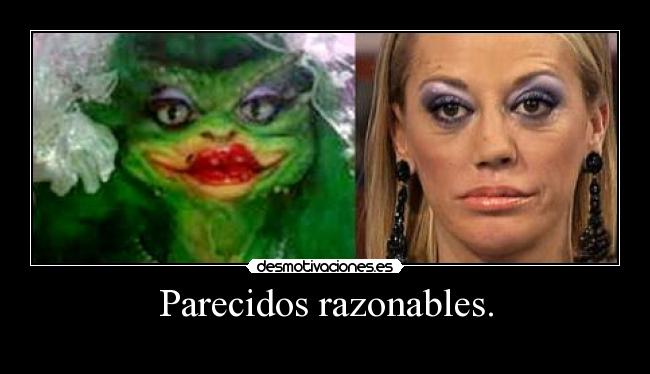 Parecidos razonables. -