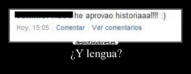 ¿Y lengua? - 