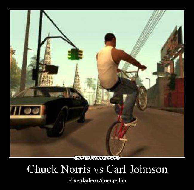 Chuck Norris vs Carl Johnson -