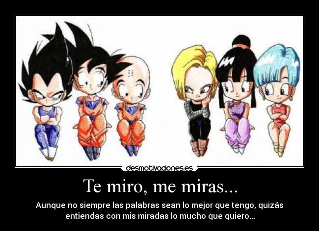 carteles amor goku vegeta dragon ball desmotivaciones