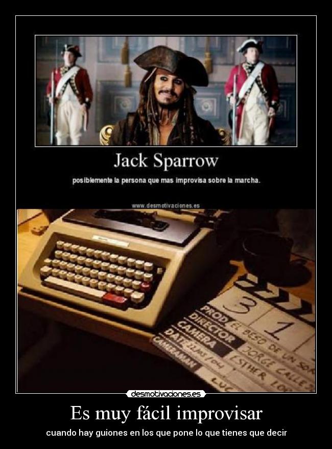 Es muy fácil improvisar - 