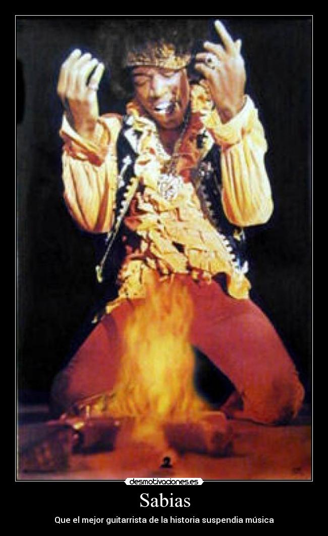 Sabias - Que el mejor guitarrista de la historia suspendia música