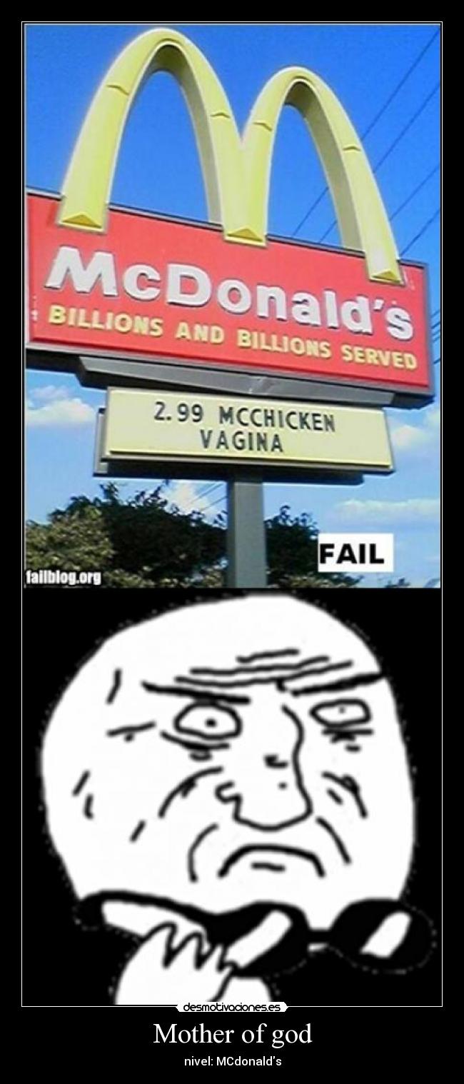 Mother of god - nivel: MCdonalds