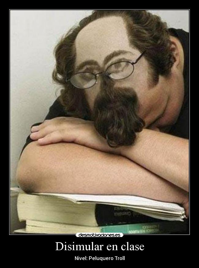 Disimular en clase - Nivel: Peluquero Troll