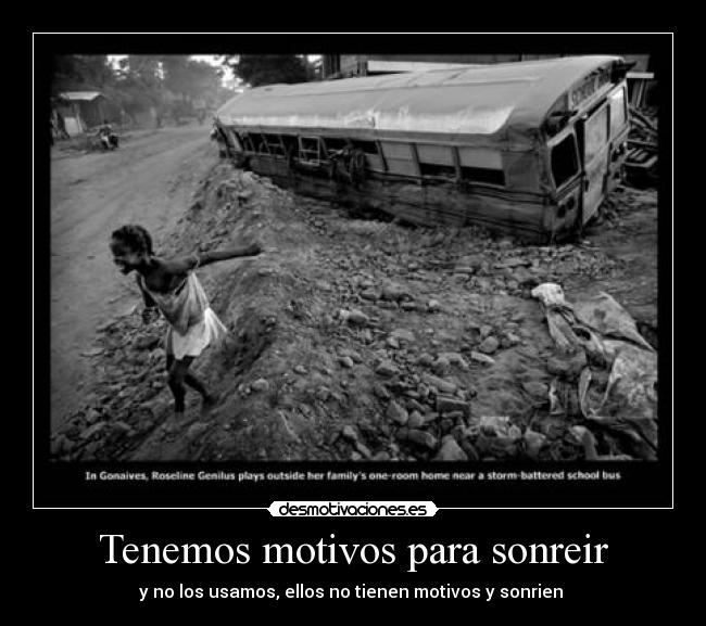 Tenemos motivos para sonreir -