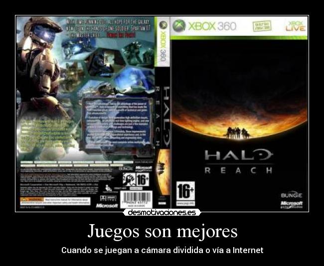 Juegos son mejores - Cuando se juegan a cámara dividida o vía a Internet