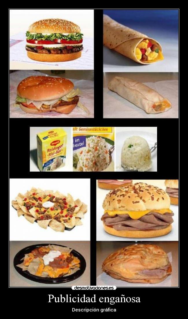 Publicidad engañosa - Descripción gráfica