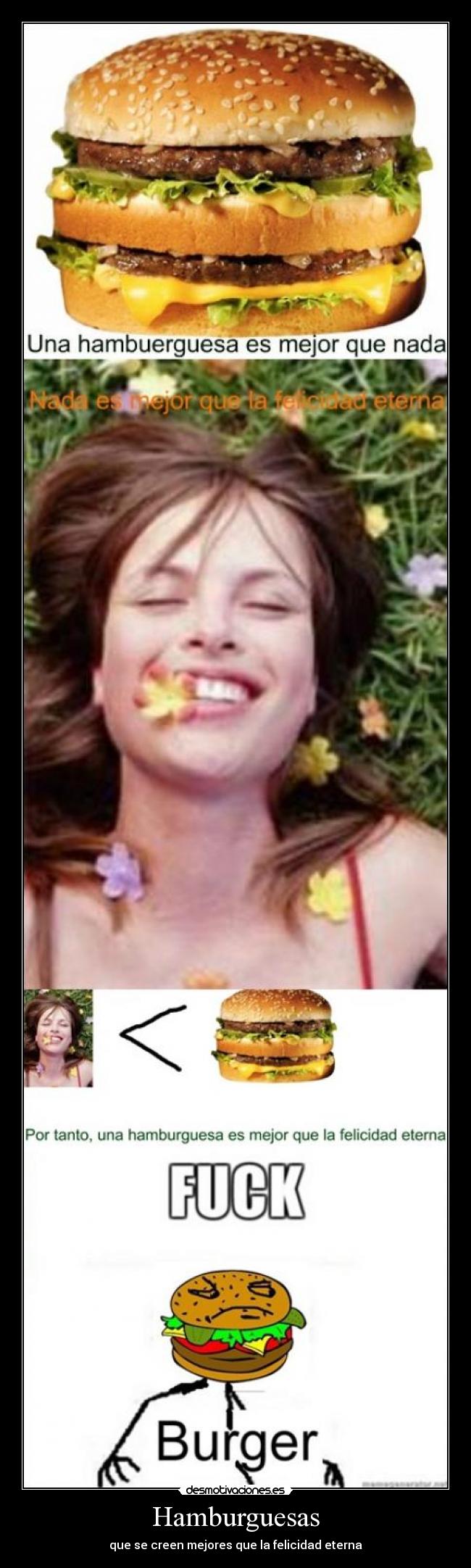 Hamburguesas - que se creen mejores que la felicidad eterna