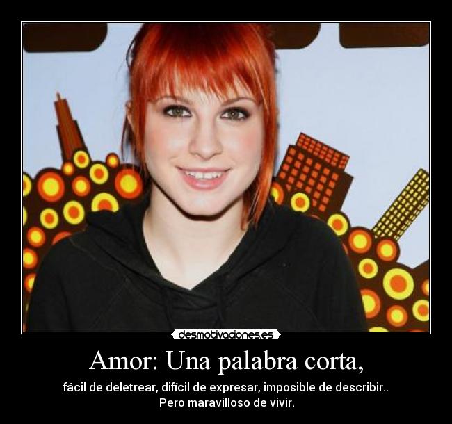 Amor: Una palabra corta, - 