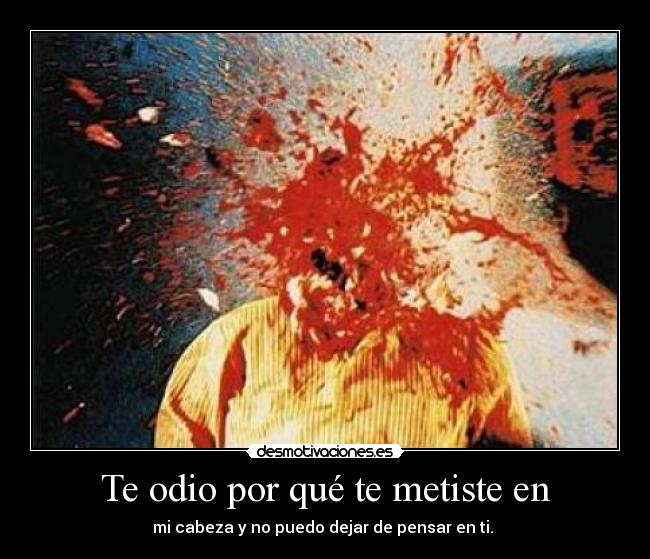 Te odio por qué te metiste en - 