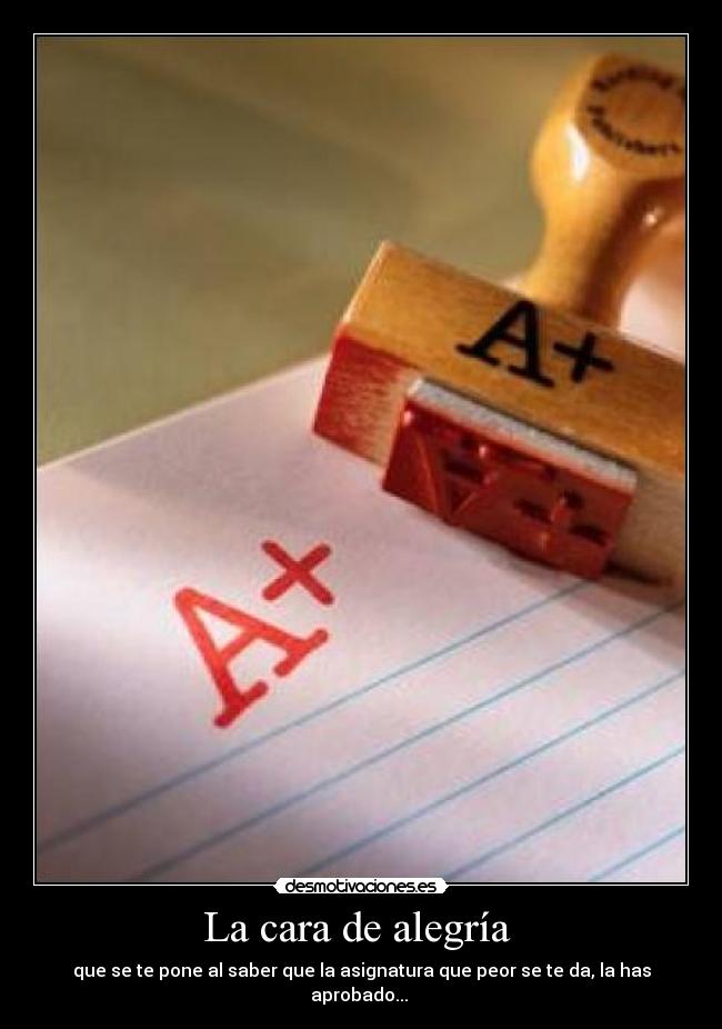 La cara de alegría -