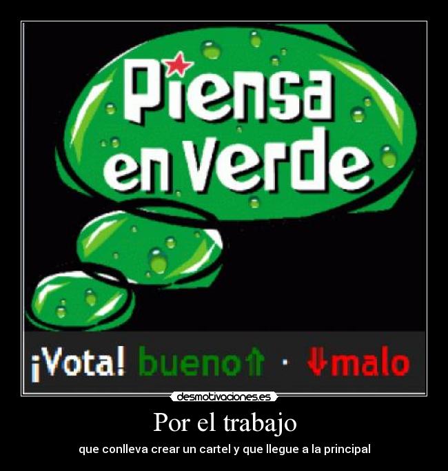 Por el trabajo -