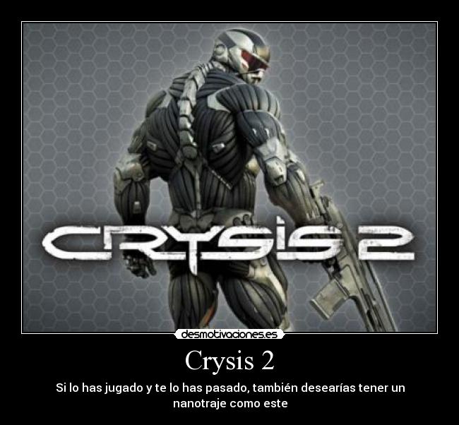 Crysis 2 - Si lo has jugado y te lo has pasado, también desearías tener un nanotraje como este
