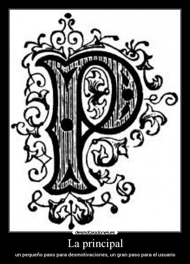 La principal - un pequeño paso para desmotivaciones, un gran paso para el usuario