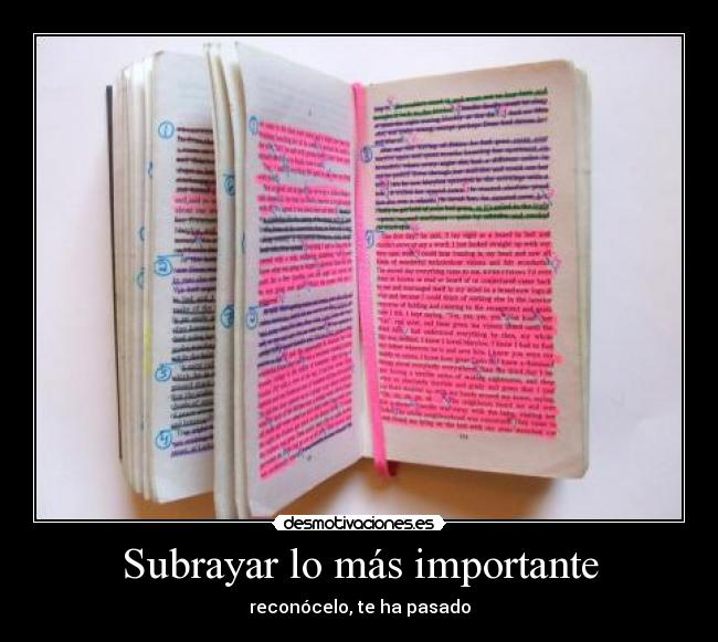 Subrayar lo más importante -