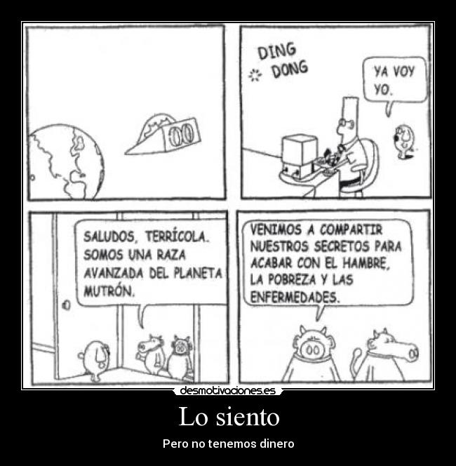 Lo siento -