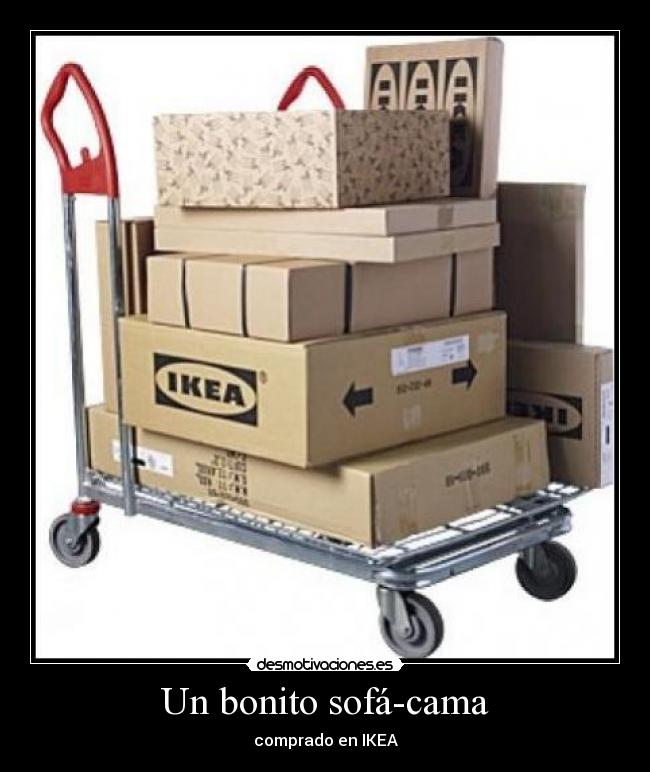 Un bonito sofá-cama -