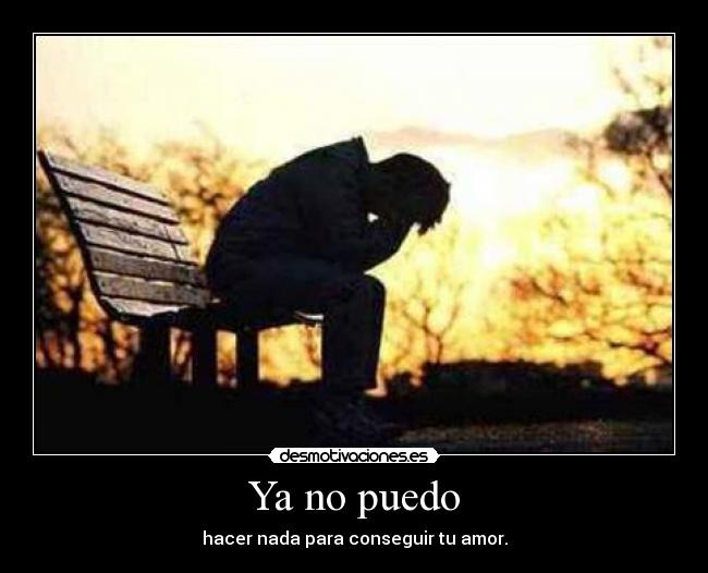 Ya no puedo -