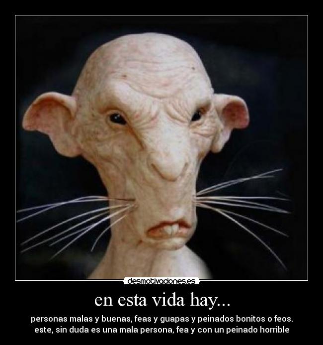 en esta vida hay... -