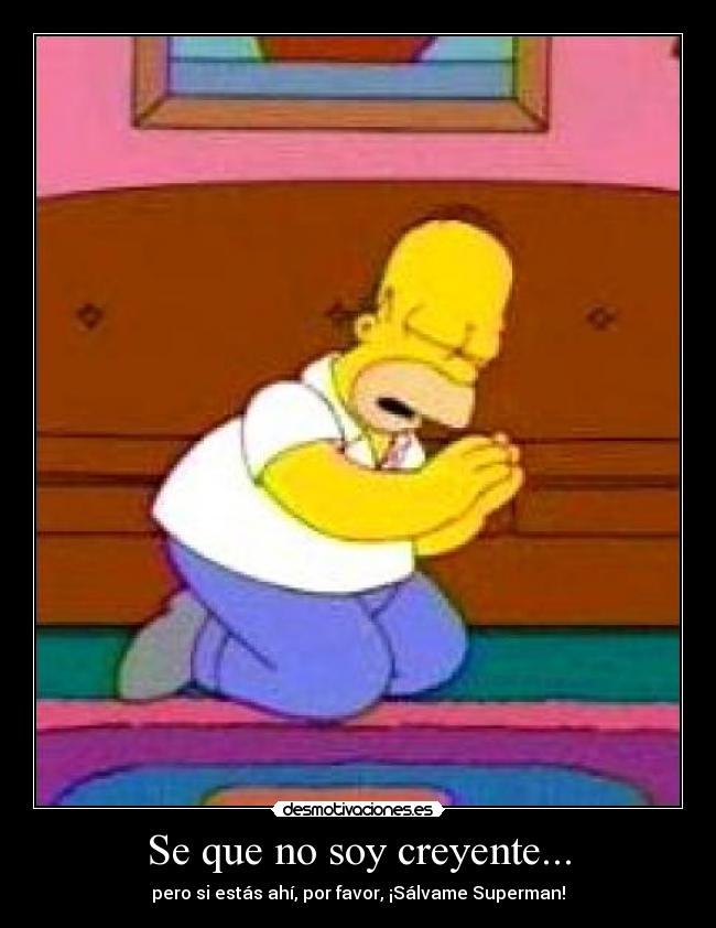 Se que no soy creyente... - 