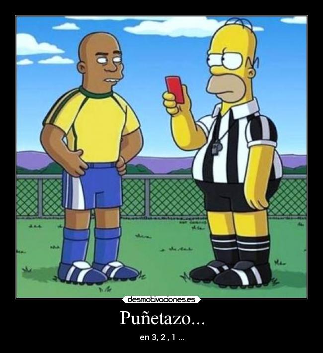 Puñetazo... - en 3, 2 , 1 ...