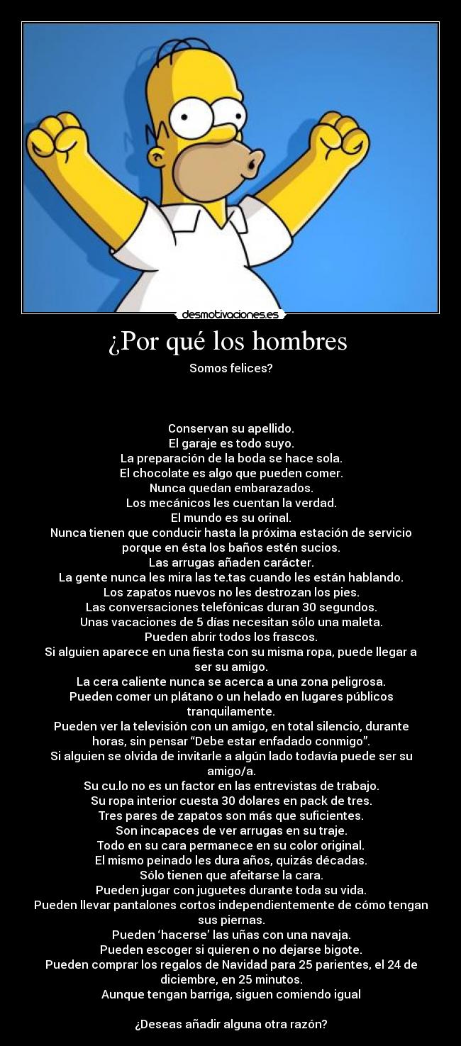 ¿Por qué los hombres  - 